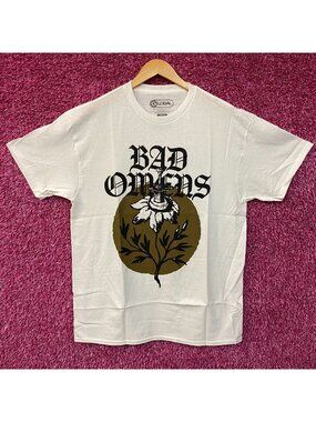 Bad Omens Sword Flower Metal Band Graphic T-Shirt Large